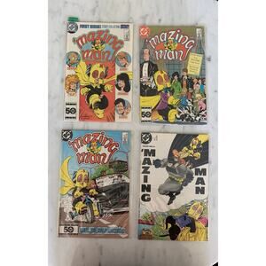 Vintage "'Mazing Man" Comics No. 1, 3, 4, 12